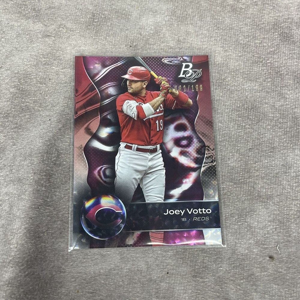 2023 Bowman Platinum - Joey Votto #88 Pink Ice Foil 02/199